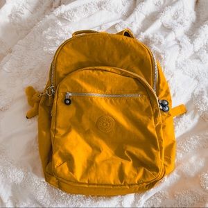 Kipling Mustard Yellow Backpack